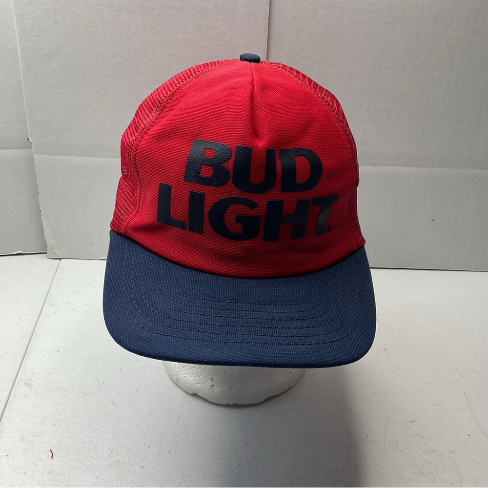 Vintage Bud Light Blue And Red SnapBack Trucker Hat